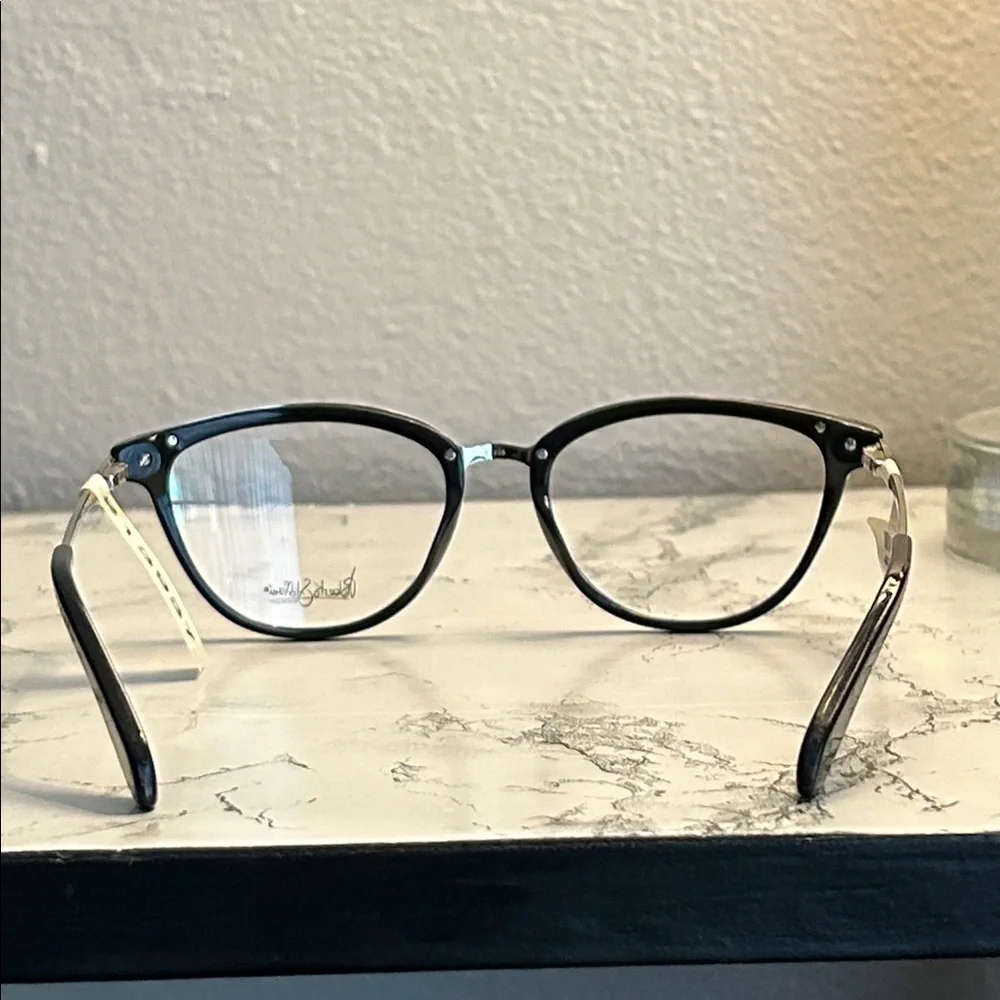 Robert Steffani RS 167 90 Black Glasses with Silver Details